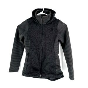The North Face Womens Small Jacket Full Zip Gray Hooded